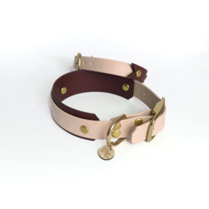 Collier en biothane bicolore